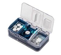 Cutter De Pilules - 2.36x4.33x1.18 Pouces En Acier Inoxydable À Double Couche À Double Couchette Séparateur | Cutter De Pilules Portable 4 En 1 Pour Les Hospitaliers Travaillant Des Affaires Â