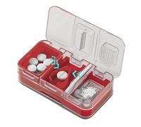 Cutter De Pilules - 2.36x4.33x1.18 Pouces En Acier Inoxydable À Double Couche À Double Couchette Séparateur | Cutter De Pilules Portable 4 En 1 Pour Les Hospitaliers Travaillant Des Affaires Â
