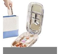 Cutter De Pilules - Diviseur De Tablette Portable - Diviseur De Tablette | Outil De Médicaments Professionnels - Plus Précis 1/2 1/3 1/4 Divider, Sujet De Stockage, Voyage-droit, Aide Senior, Animal D