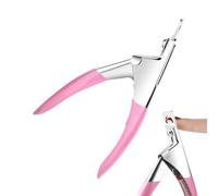 Cutter de pointe à ongles, faux coupe-ongles, Fausse tranche de ongle, Cutter en acier inoxydable pour les fausses conseils en acrylique artificiel, Type U Manucure Pédicure Tool for Women Girls Salon