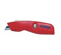 IRWIN IW10505822 Couteau de sécurité rétractable avec 3 Lames bi-métal, 0 W, 0 V, Bleu/Jaune