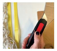 Cutter de sécurité Double Side, noir/rouge