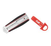 Cutter de sécurité Long Blade, lame: 18 mm, rouge/noir