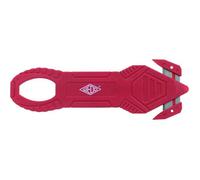 Cutter de sécurité - WEDO - Ouvre carton rouge - Lame cachée - Coupe-film en plastique - Multi-usages