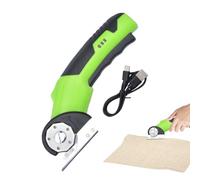 Cutter électrique, outil de coupe rotatif avec verrouillage de sécurité et de lumière LED, électrique de précision pour l'industrie de la menuiserie en carton de cuisine Garage tapis en cuir