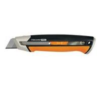 Fiskars Cutter avec Lames Cassables, Longueur 16,5 cm, Lame incluse (18mm), Acier inoxydable/Plastique, Noir/Orange, CarbonMax, 1027227