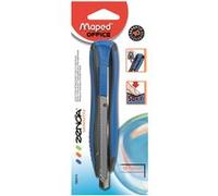 MAPED Cutter métal et plastique lame 9 mm autobloquante Zenoa Sensitiv Bleu 086010