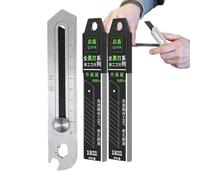 Cutter Multifonction - Outil Rétractable Ergonomique et Robuste pour Usage Intensif,Cutter En Acier Inoxydable Pour Les Boîtes,pour Papier, Cuir, Corde, Carton, Étudiants, Filles, Adolescents, Adultes