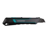 wolfcraft 4290000 - Cutter à lame sécable PRO SAFETY, 18 mm - Cutter professionnel ultra-tranchant avec une ergonomie optimale pour les gauchers et les droitiers