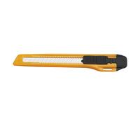 Cutter Office avec corps plastique lame rétractable jaune lame 9 mm