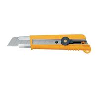 Olfa Cutter NH-1 spécial gros travaux – Lame sécable 25 mm, Confort Grip, Roue de blocage
