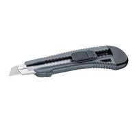 Cutter, plastique, lame: 18 mm, gris