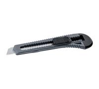 Cutter, plastique, lame: 18 mm, gris