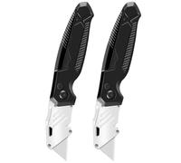 Cutter Pliant, Couteau Utilitaire À Changement Rapide, Manche Compact, 4 Lames Incluses(*2)