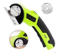 Cutter pour carton, ciseaux électriques, cutter rotatif sans fil à piles, cutter rotatif pour cuir, PVC, tapis et carton