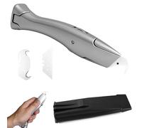 Cutter pour Couper Moquette et Tapis de Précision, Couteau Crochet avec Lames de Rechange et Protections Plastique, Alliage D'aluminium, pour Découpe de Revêtements Sol en PVC