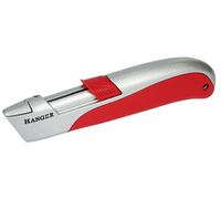Cutter pour lames trapèze à lame auto-rétractable avec étui de 10 lames - HANGER - 110021