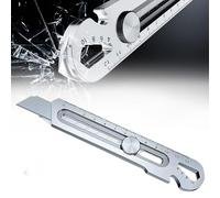 Cutter Professionnel Retractable Kit, Couteau utilitaire Lourd à Usage Multiple 18MM, Acier Inox Couteau Utilitaire Polyvalent et Robuste, pour Maison, École, Bureau (Argent, 1 pcs)