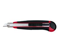 Wedo Cutter professionnel 78409 Auto-load Lame universelle 9 mm Noir/Rouge