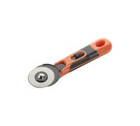 Cutter rotatif 45 mm, design ergonomique, lame en acier, idéal pour patchwork, scrapbooking et projets d'artisanat.