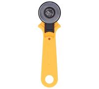 Cutter rotatif, cutter rotatif de 45 mm au design ergonomique et lame en acier de première qualité pour tissu, cuir et papier - coupe précise et sûre