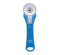 Cutter rotatif pour tissu - Roulette de coupe pour tissu - Cutter rotatif de 45 mm en acier inoxydable - Cutter rotatif pour matelassage avec poignée ergonomique, bleu, Voir description, Voir