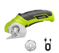 Cutter Rotatif SnapFresh Ciseaux Électriques Sans Fil SnapFresh 4V Mini Cutter Électrique, Coupe-Rotative, Coupe-Tapis et Carton av Lame de Rechange