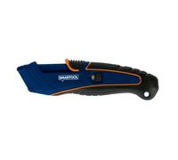 Cutter sécurité - SMARTOOL - 4 positions de lame - retour automatique - molette de réglage