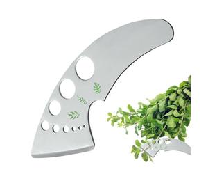 Cutter végétarien, taille végétarienne | Greens Stripper,7 trous en acier inoxydable décapage pealer pour le romarin de basilic de chou