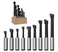 Cutters de Perçage 9 pcs 12 mm à Base de Bois Outil Fraisage à Tour vidaXL