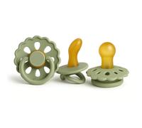 Cutties and Giggles Ensemble de tétines anatomiques et rondes pour bébé - Tétines sans BPA - Options de orthodontiques et confortables - 6 à 18 mois - Latex souple (vert)