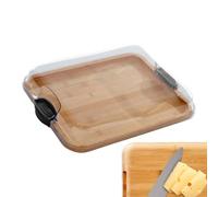 Cutting Board for Kitchen, Cheese Boards Tray with Clear Lid, Portable Kitchens Gadget, Food Prep Accessory, Salad, Fruit, Vegetable, Cheese Slicin, Home Cooking, Entertaining