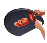 Cutting Board - Semi Circular Double Sided Food Grade Kitchen Chopping Board For Meat Vegetables And Meal Prep, Non Slip Cutting For Home Dining Dorm