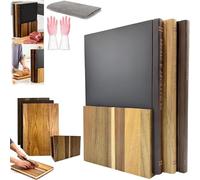 Cutting Board That Looks Like Books, Book Cutting Board Set, Wooden Kitchen Chopping Boards Set of 3 with Stand,Tray for Cheese,Bread,Vegetables (1 Ensemble)