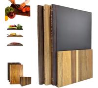 Cutting Board That Looks Like Books, Kitchen cutting board, specially designed for book-loving chefs, for The Books Loving Chef, Fruits, Vegetables, Meat, Fish (1 Set)