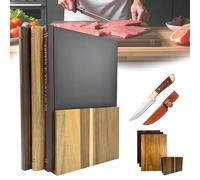 Cutting Board That Looks like Books, Shaped Cutting Board Library with Wooden Stand, Solid Walnut cutting Boards Book Set, for Kitchen Fruits, Vegetables, Meat, Cheese and Bread (1pc)