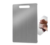 Cutting Boards For Kitchen | Chopping Board Kitchen Boards | 1x Double Sided Stainless Steel Cutting Mats, Easy Cleaning Baking Board Cut Boarrds, Butcher Block Non-Slip For Meat, Veggies, Fruits