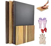 Cutting Boards That Look like Books, Chopping Board Set of 3 with Stand, Decorative Cutting Boards for Kitchen, Serving Cheese Bread Meat Vegetable Prep Serving Board for Kitchen (1PC)