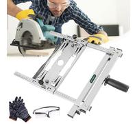 Cutting Machine Edge Guide Positioner, Edge Guide Positioning Cutting Board Tool, Adjustable Wood Modified Positioning Frame Tool, Woodworking Spirit Level Positioning and Cutting Tool (A)