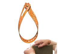 Cutting Ruler - Leather Measuring Ruler & Craft Tape Measure | Safety Rulers For Sewing, Crocheting, Knitting, Embroidery & Weaving | Leather Wrap Measuring Tool For DIY Stitching & Yarn Projects