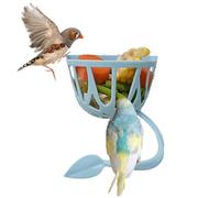Cuttlebone Holder - 8x4.5x6cm Bird Food Holders | PVC Multipurpose Birrd Feeding Cup Rack Vegetable Fruit Feeder | Hangable Bird Cage Bowl Stand Food Fruit Holder Pet Supplies