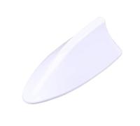 CutuLi Antenne Requin de Voiture pour Dacia Duster 2018-2023, ABS AM/FM Radio Signal Antenne de Voiture en Forme d’aileron de Requin Accessoire, B/White