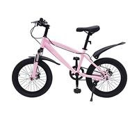 Cutycaty Vélo VTT 18" pour garçons et filles - Hauteur : 1,25 à 1,4 m - Pompe à pneus (rose)