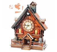 Cutywood Puzzle 3D en bois pour adultes, horloge coucou, kit de modélisation, horloges en bois DIY pour bricoleurs, décoration murale de salon, cadeau d'anniversaire ou de Noël pour femmes et hommes à