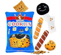 CUUOOT Jouet pour Chien, Jouets Interactifs Croustillants pour Chiens Casse-Tête et Enrichissement pour Petits, Moyens et Grands Chiens - Jouets Chips and Potatoes (Cookie)