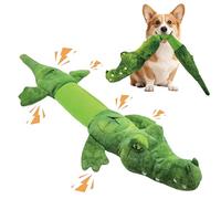 CUUOOT Tug of War Jouet couineur pour chien pour mâcheurs agressifs, jouets pour chiots crocodiles de petite, moyenne et grande race