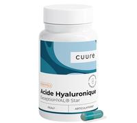CUURE - Acide Hyaluronique ExceptionHYAL® Star - Vitamine C - 45 Gélules | ExceptionHYAL® Star dernière génération, associé à la vitamine C - Fabriqué en France - 45 gélules