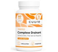 CUURE - Complexe VENOCIN® - Thé Vert, Marron d'Inde & Pissenlit - 60 Gél. | Thé vert titré à 45% EGCG, marron d'Inde et pissenlit - Vegan - Fabriqué en France