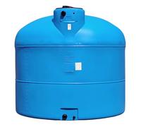 Cuve 2000l Aérienne De Récupération D'eau - Réservoir Cylindrique Bleu - Elbi Pa2000