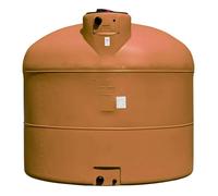 Cuve 300l Aérienne De Récupération D'eau - Réservoir Cylindrique Terracotta - Elbi Pa300